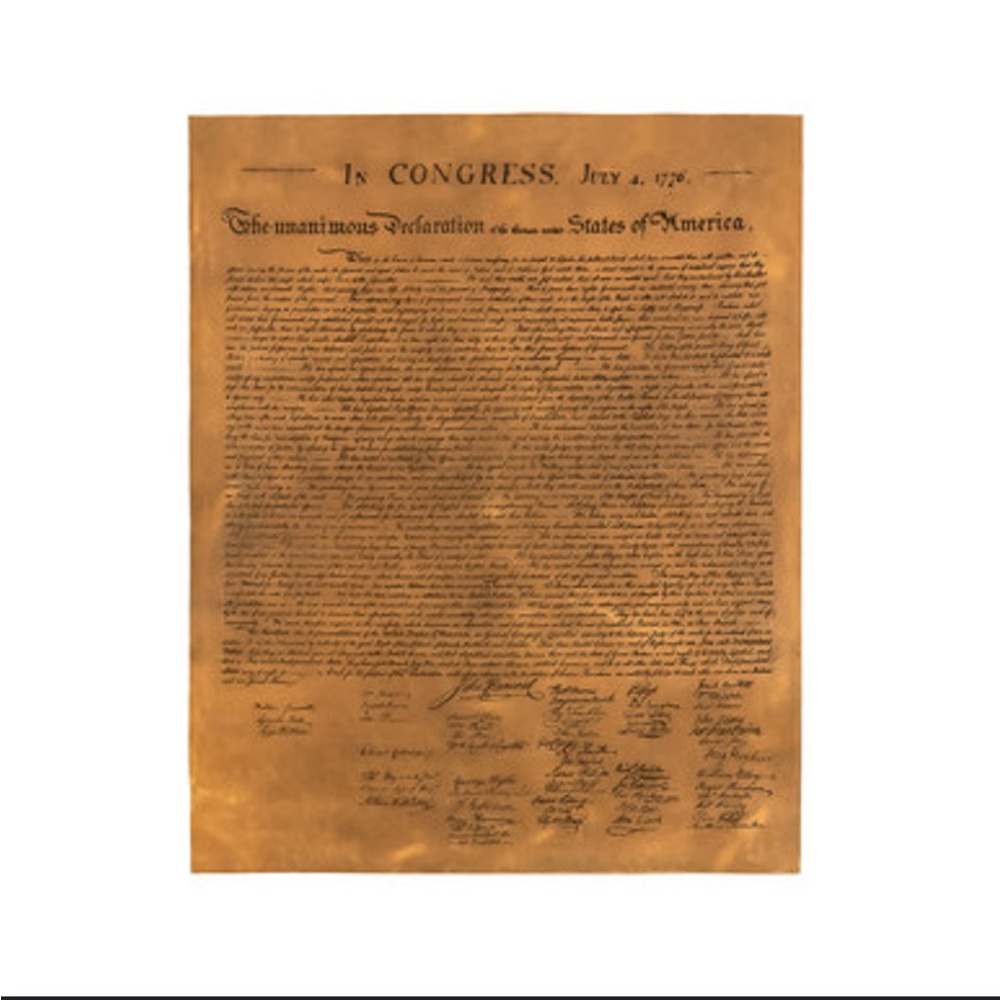 LEATHER DECLARATION OF INDEPENDENCE